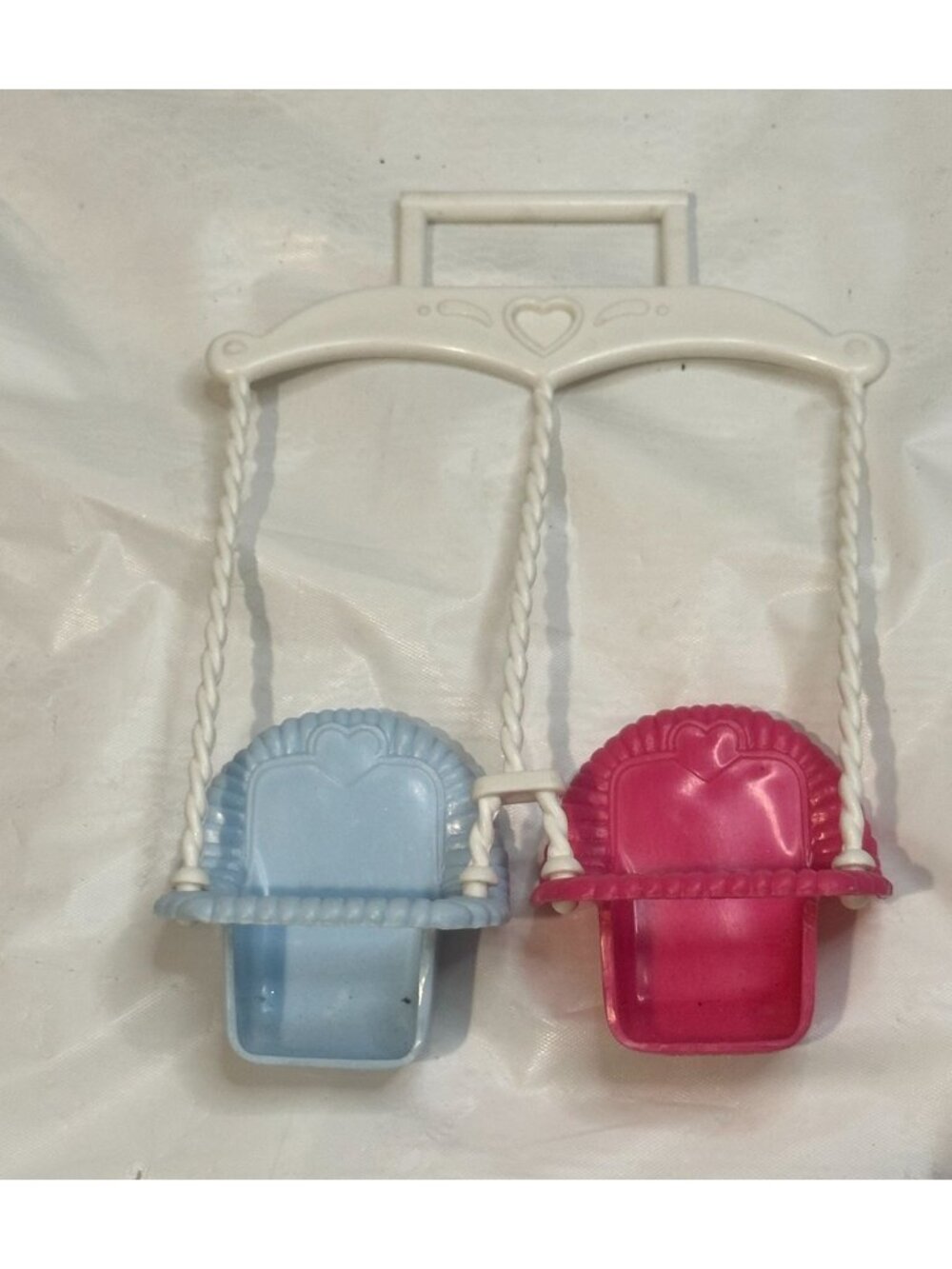 Fisher Price Loving Family Dollhouse Double Porch Swing Twins Baby Pink Blue